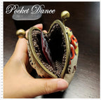 Handmade Kiss Clip Frame Coin Purse, Small Pouch For Your Cash Coins Card Ticket
