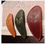 Handmade Butterfly Leather Hair Barrette: Large Hair Clip