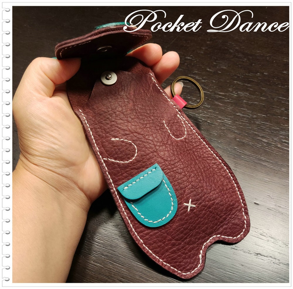 Handmade Leather Bear Coin Purse: Kids Pencil Case, Small Wallet