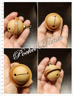 Handmade Genuine Leather Pet Bell: Dog Cat Collar Charm