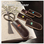 Ladybug Leather Scissor Sheath: Handmade Snips Protector