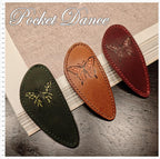 Handmade Butterfly Leather Hair Barrette: Large Hair Clip