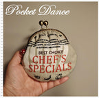 Handmade Pink Kisslock Coin Purse & Pouch, Small Bag for Cash Coin Card Ticket Organizer, Unique gift for her