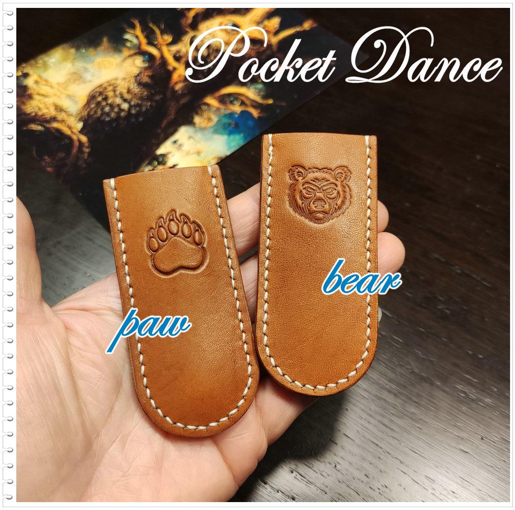 Bear & Paw Leather Scissor Sheath: Crafter Gift