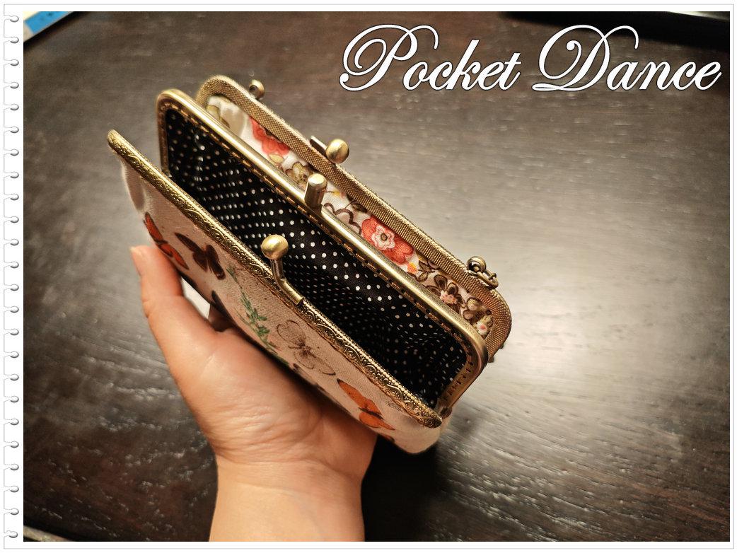 Handmade Butterfly Coin Purse: Kiss Lock Clutch Wallet