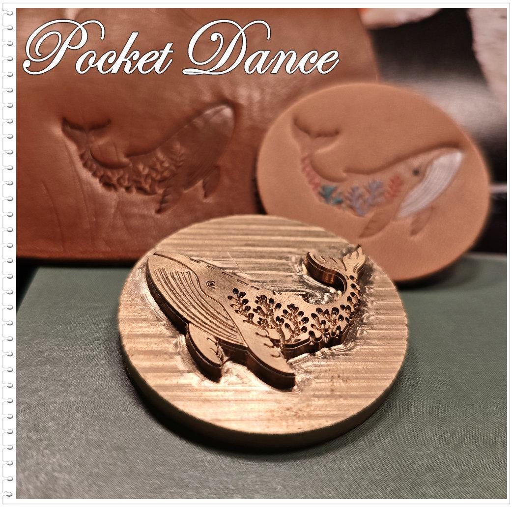 Whale Brass Stamp: Leather & Wood Emboss, Branding Logo and Hot Foil Iron Seal