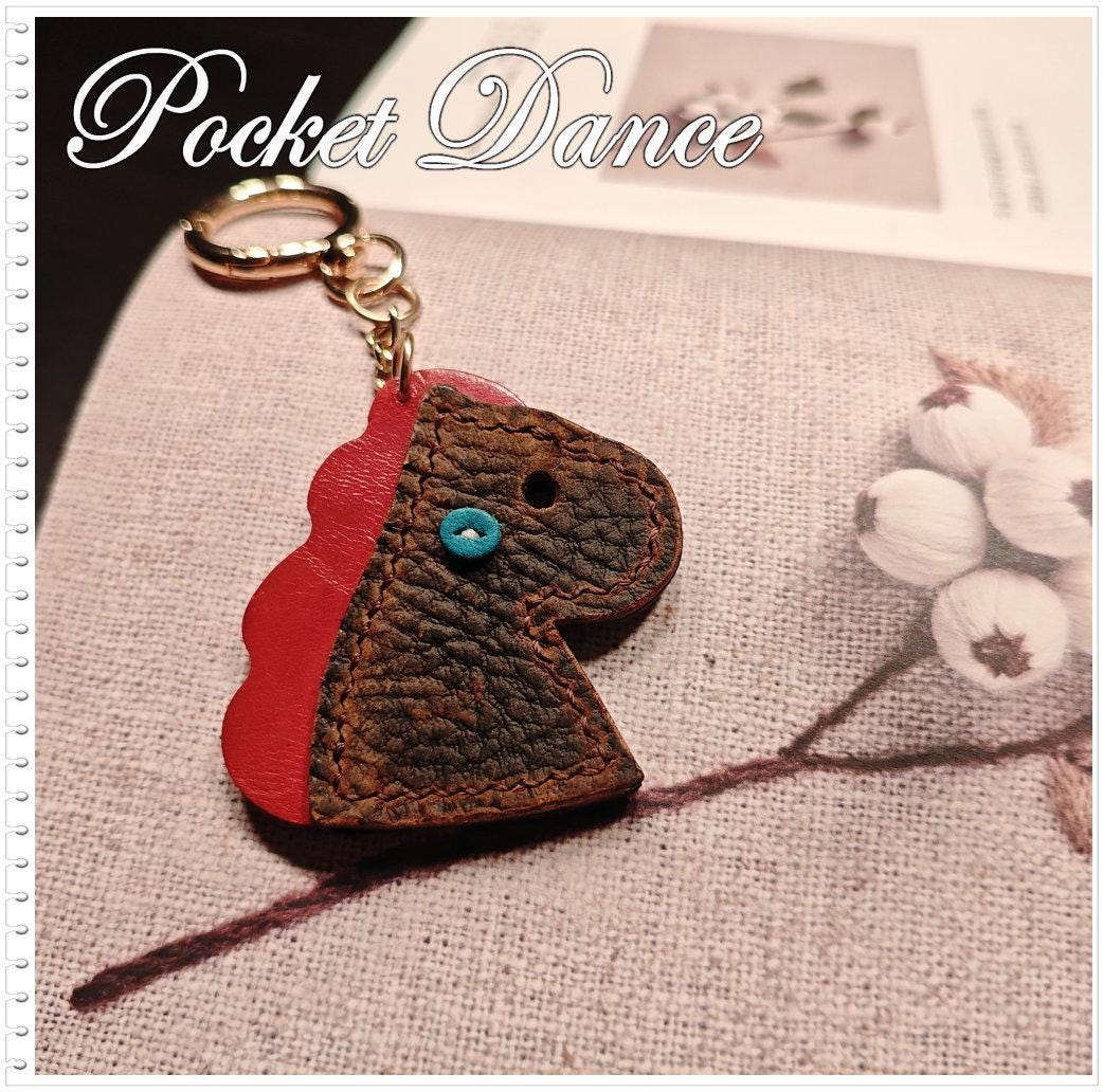 Leather Dinosaur Keychains Keyring Bag charms Gifts