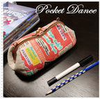 Handmade Newspaper Fabric Kiss Lock Coin Purse: Clutch Wallet