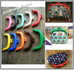 Candy Color Plastic Purse Frame: 9cm Kiss Lock, Jelly Clip (10pcs)