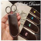 Ladybug Leather Scissor Sheath: Handmade Snips Protector