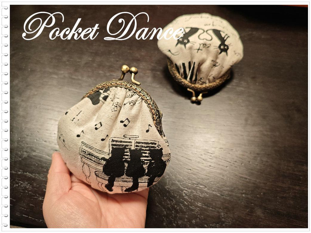 Cat and Music Coin Pouch