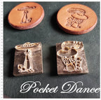 Mushroom Brass Stamp: Leather & Wood Embossing Tool (2.5cm*3cm)