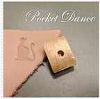 Cat Brass Stamp Tool: Leather & Wood Embossing Die (1.5x2cm)