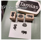 Black Cat Rubber Stamp Set, Kitty Stamps for Card Making
