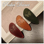 Handmade Butterfly Leather Hair Barrette: Large Hair Clip