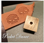 Harley Skull Symbol Brass Stamp: Leather & Wood Emboss 2cm