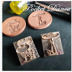 Mushroom Brass Stamp: Leather & Wood Embossing Tool (2.5cm*3cm)