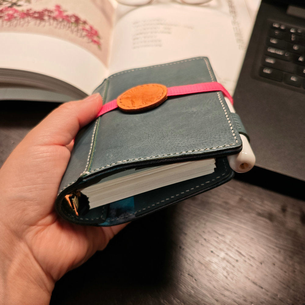 Handmade Leather Pocket Planner Binder M5