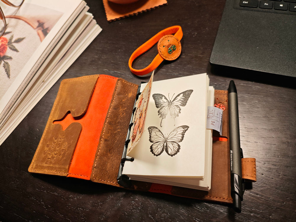 Handmade Leather Pocket Planner