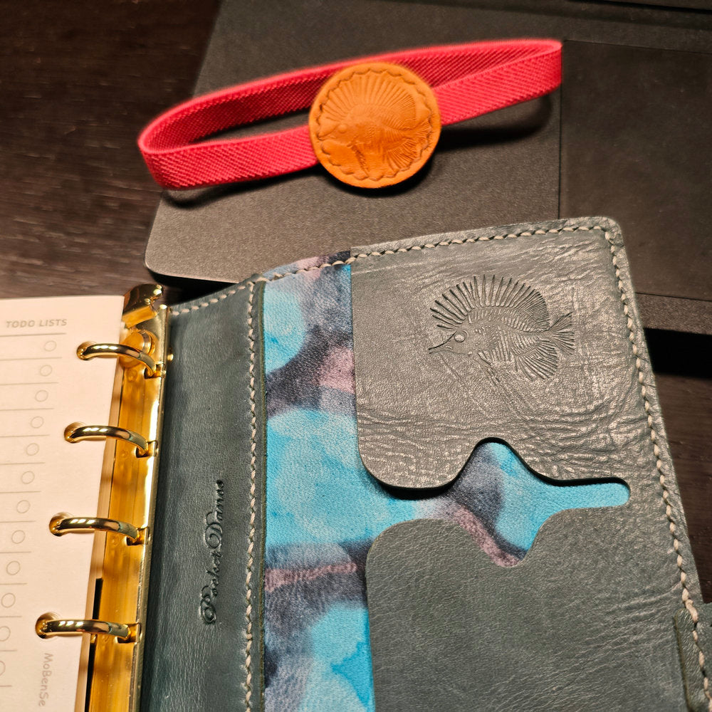 Handmade Leather Pocket Planner Binder M5