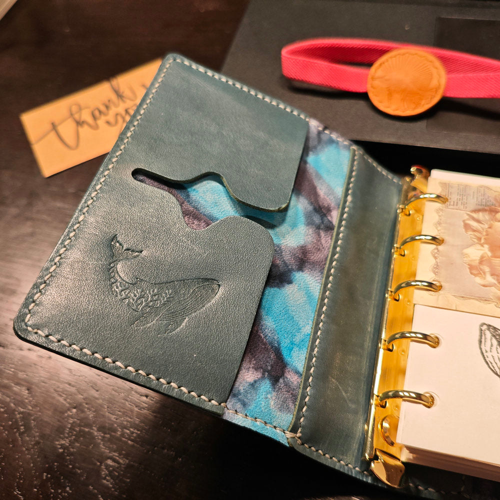 Handmade Leather Pocket Planner Binder M5